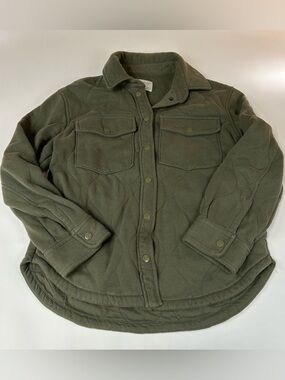 Abercrombie & Fitch Women’s Small Puffer Quilted Jacket Green Soft Collection